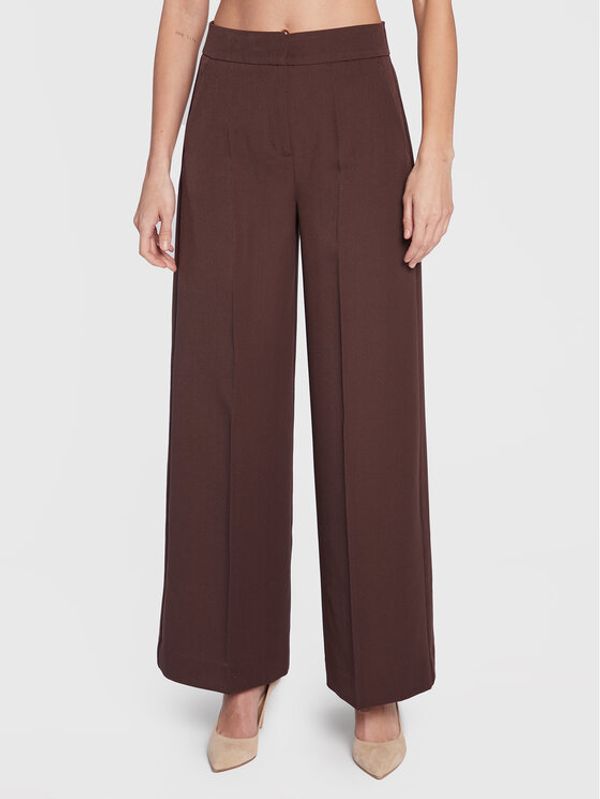 b.young b.young Текстилни панталони Stale 20812099 Кафяв Relaxed Fit