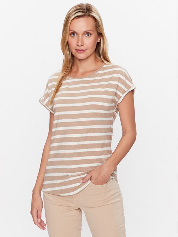 b.young b.young Тишърт 20809561 Бежов Regular Fit