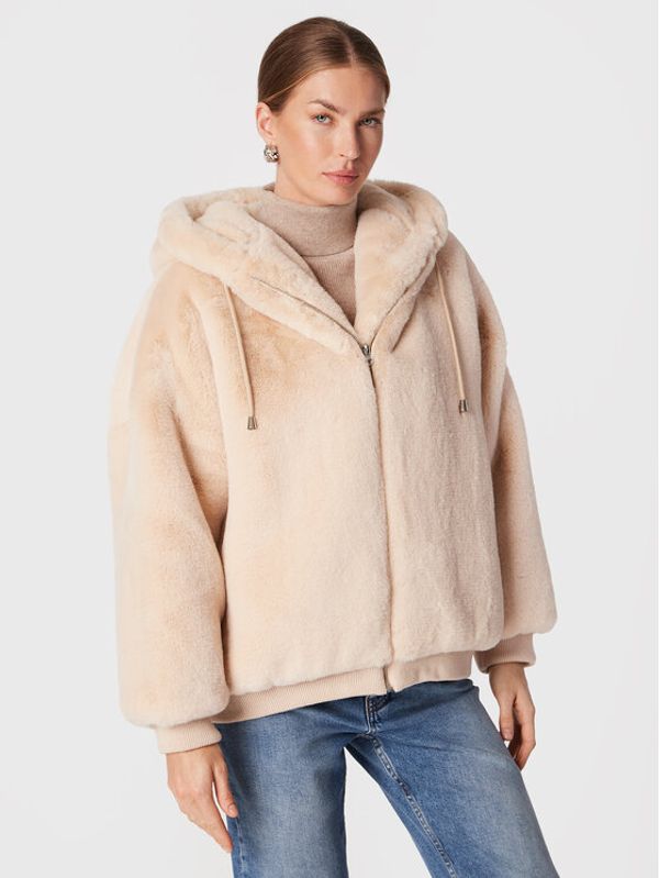 Ba&sh Ba&sh Кожено палто Wallace 1H22WALL Екрю Oversize