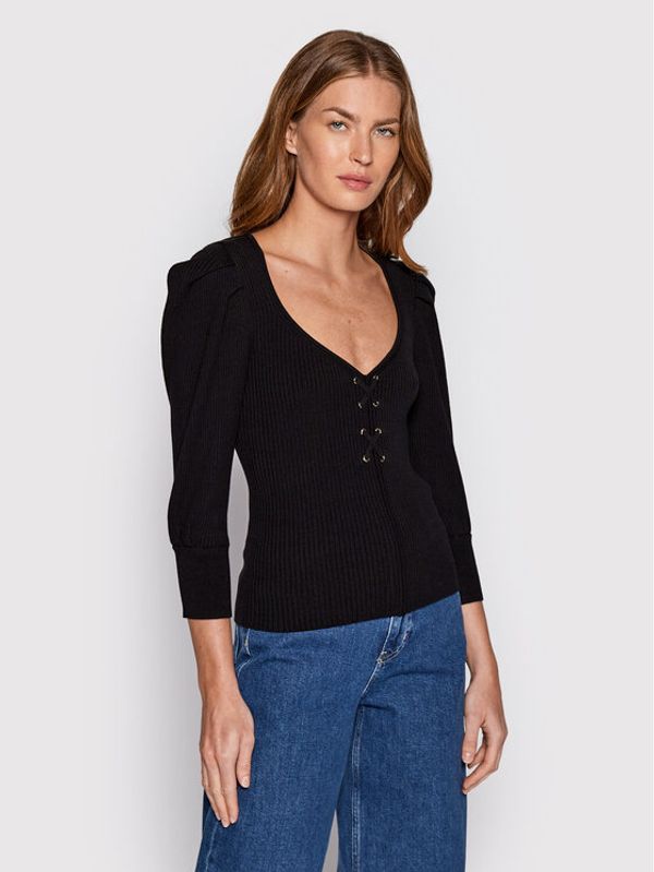 Ba&sh Ba&sh Пуловер Pull Boby 1H22BOBY Черен Slim Leg