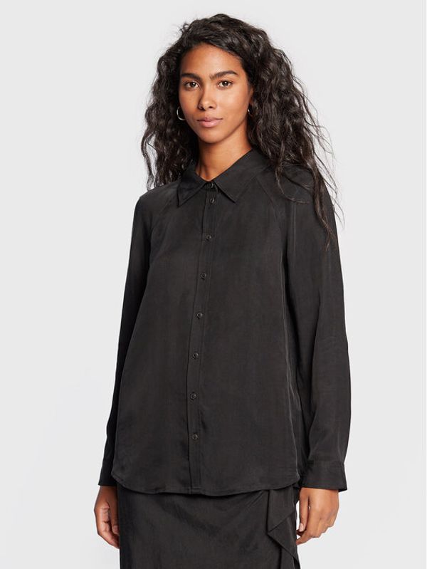 Ba&sh Ba&sh Риза Chemise 1H22AMBR Черен Regular Fit