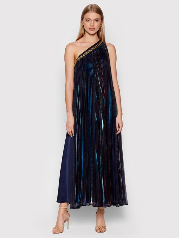 Babylon Babylon Коктейлна рокля P_S00844 Тъмносин Relaxed Fit