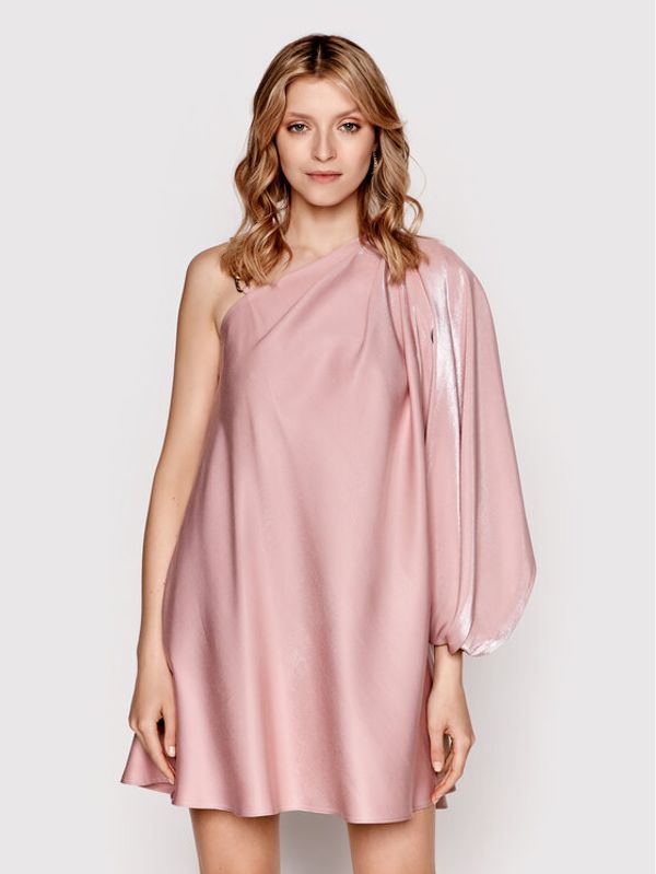 Babylon Babylon Коктейлна рокля P_S00848 Розов Regular Fit