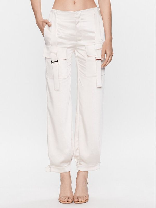 Babylon Babylon Текстилни панталони S_E00075 Бежов Relaxed Fit