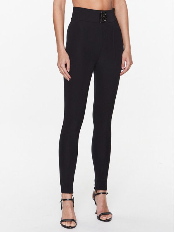 Babylon Babylon Текстилни панталони S_S00506 Черен Slim Fit