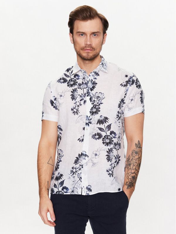 Baldessarini Baldessarini Риза B3 76006/00/3119 Бял Regular Fit