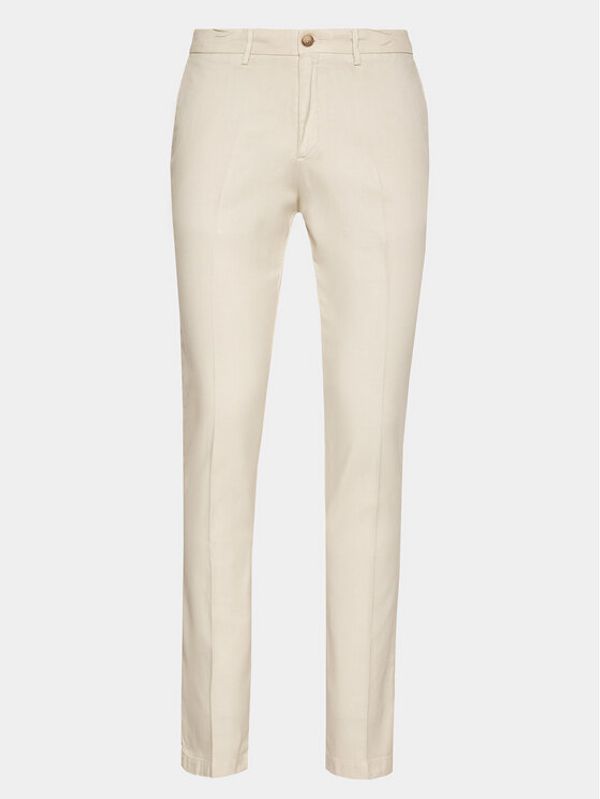 Baldessarini Baldessarini Текстилни панталони B1 16836/000/2430 Екрю Slim Fit