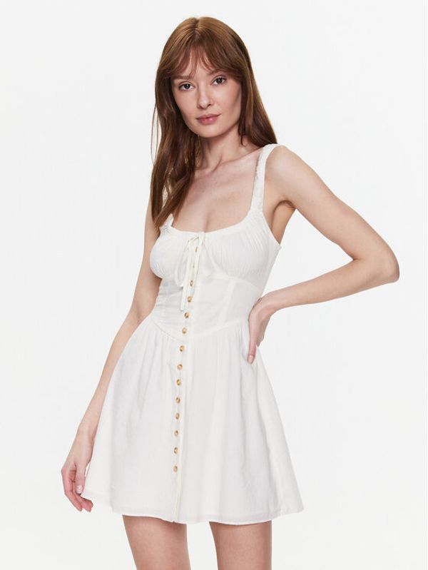 BDG Urban Outfitters BDG Urban Outfitters Лятна рокля BDG AZEALIA MINI 76476605 Екрю Basic Fit