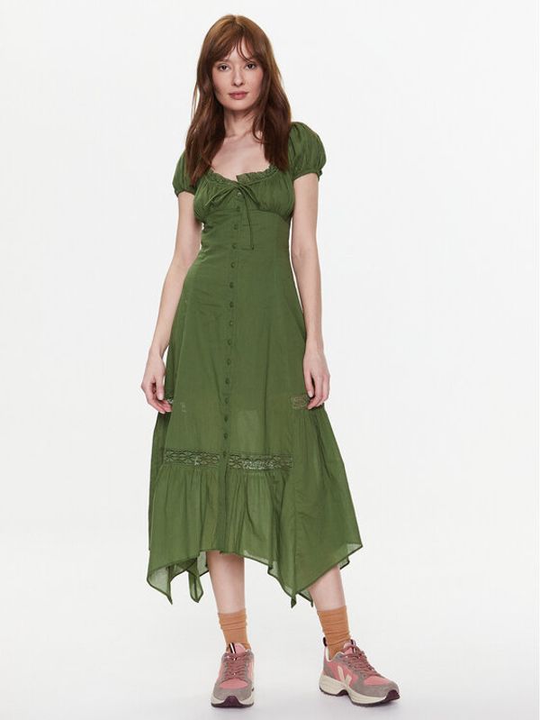 BDG Urban Outfitters BDG Urban Outfitters Лятна рокля BDG CARMEN BOHEMIA MIDI 76476704 Зелен Basic Fit