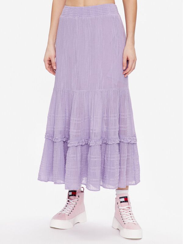 BDG Urban Outfitters BDG Urban Outfitters Макси пола BDG LILAC LINEN SKIRT 76472034 Виолетов Loose Fit