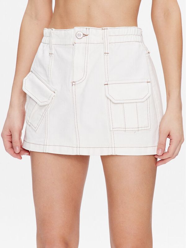 BDG Urban Outfitters BDG Urban Outfitters Мини пола BDG Y2K DENIM SKIRT WHITE 76471838 Бял Feminine Fit