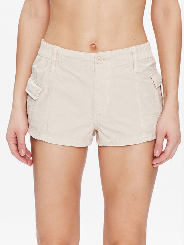 BDG Urban Outfitters BDG Urban Outfitters Шорти от плат BDG SUMMER Y2K SHORT 76476308 Екрю Regular Fit