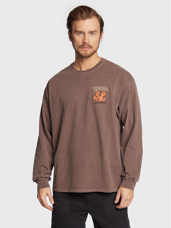 BDG Urban Outfitters BDG Urban Outfitters Тениска с дълъг ръкав 75326678 Кафяв Relaxed Fit