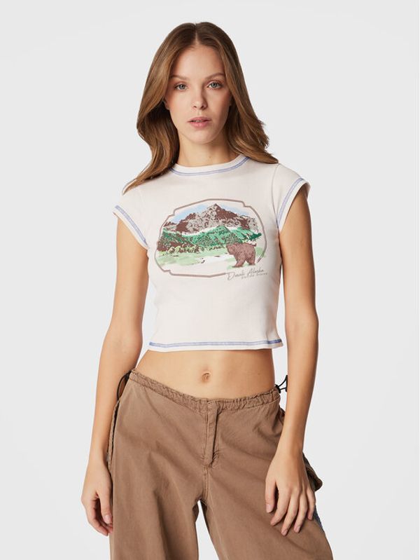 BDG Urban Outfitters BDG Urban Outfitters Тишърт 75440172 Екрю Regular Fit