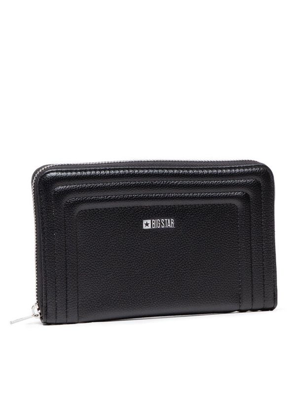 Big Star BIG STAR Голям дамски портфейл JJ674021 Черен