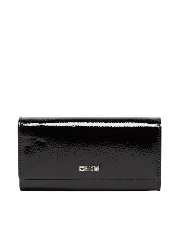 Big Star BIG STAR Голям дамски портфейл KK674014 Черен