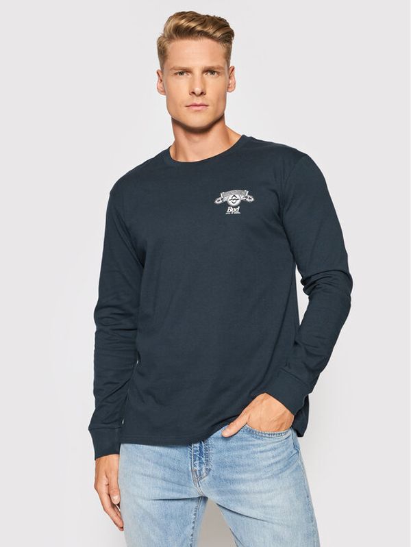 Billabong Billabong Тениска с дълъг ръкав BUDWEISER Insignia Z1LS08 Тъмносин Premium Fit