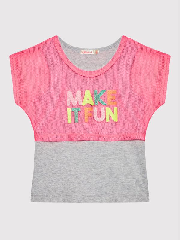 Billieblush Billieblush Блуза U15994 Сив Regular Fit