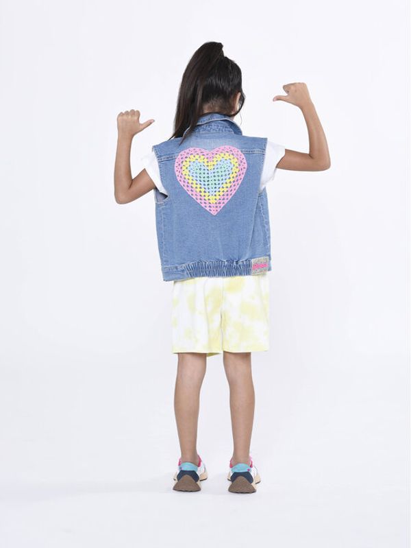 Billieblush Billieblush Дънково яке U16359 Бежов Regular Fit