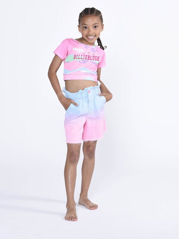 Billieblush Billieblush Шорти от плат U14639 Розов Regular Fit