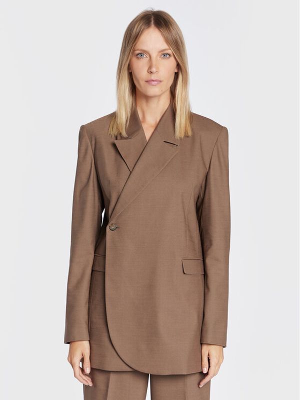 Birgitte Herskind Birgitte Herskind Блейзър Lilith 4563878 Кафяв Loose Fit