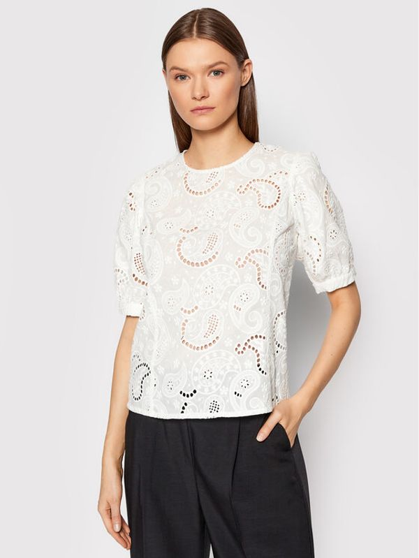 Birgitte Herskind Birgitte Herskind Блуза Ida 4272831 Бял Regular Fit