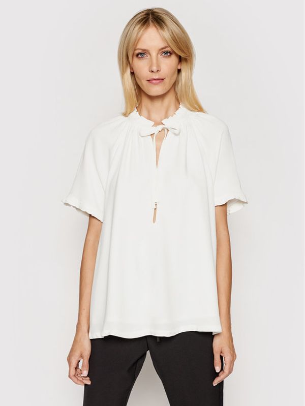 Birgitte Herskind Birgitte Herskind Блуза Lakiin 4052736 Бял Relaxed Fit