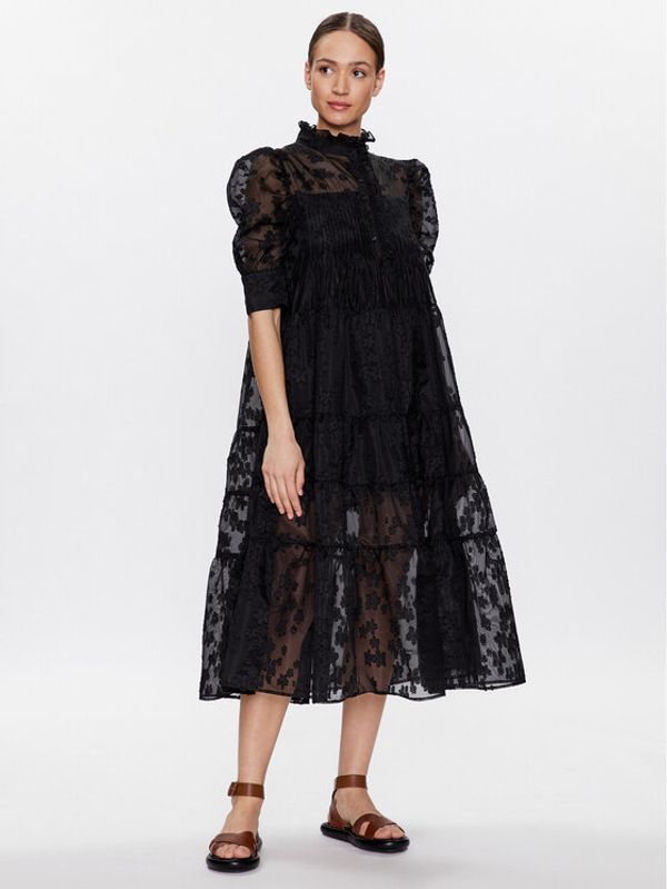 Birgitte Herskind Birgitte Herskind Ежедневна рокля Rio 4773926 Черен Relaxed Fit