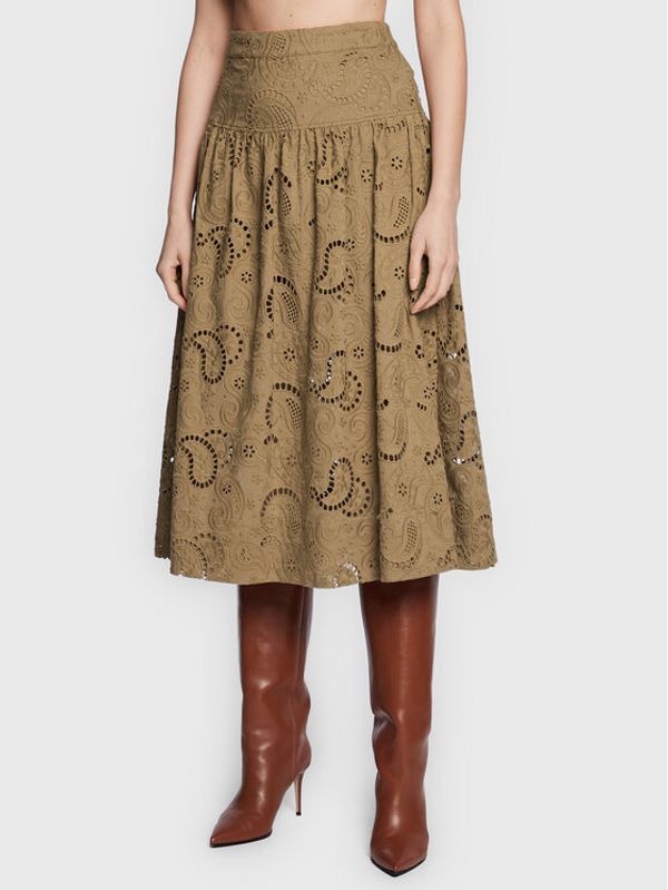 Birgitte Herskind Birgitte Herskind Миди пола Ingrid 4662831 Кафяв Regular Fit