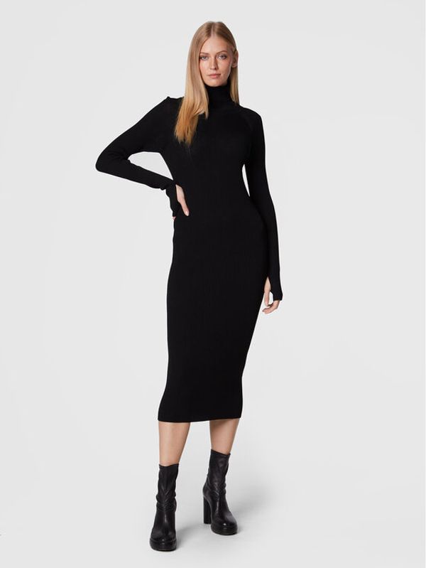Birgitte Herskind Birgitte Herskind Плетена рокля Mila 4523887 Черен Regular Fit