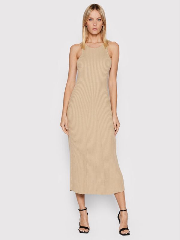 Birgitte Herskind Birgitte Herskind Плетена рокля Simens 4309853 Бежов Slim Fit