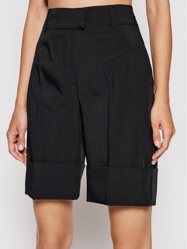 Birgitte Herskind Birgitte Herskind Шорти от плат Baba 4001519 Черен Regular Fit