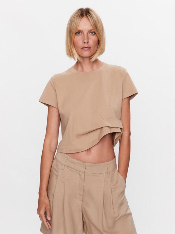 Birgitte Herskind Birgitte Herskind Тишърт Irwin 4808530 Бежов Regular Fit