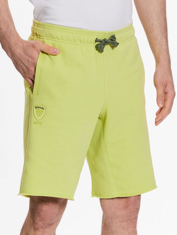 Blauer Blauer Спортни шорти 23SBLUF07085 005662 Зелен Relaxed Fit