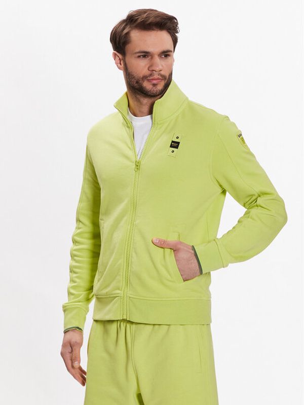 Blauer Blauer Суитшърт 23SBLUF01083 005662 Зелен Regular Fit