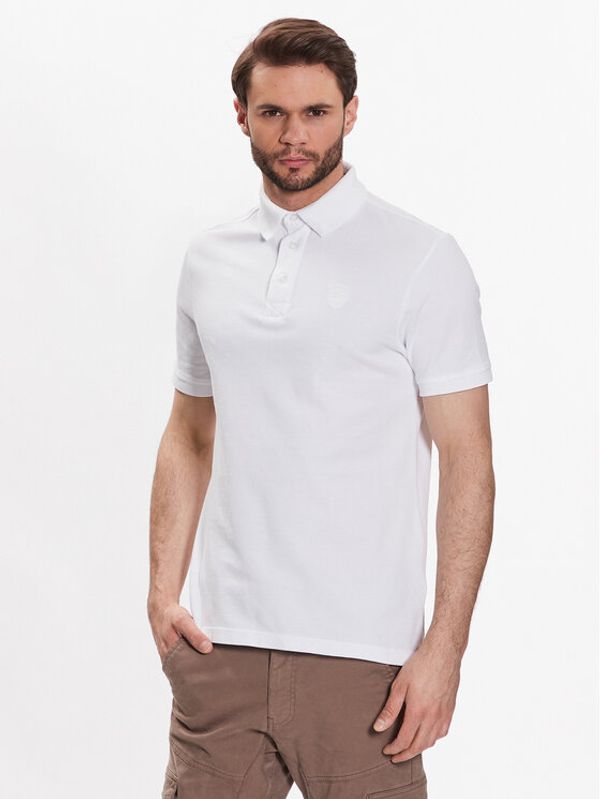 Blauer Blauer Тениска с яка и копчета 23SBLUT02348 Бял Regular Fit