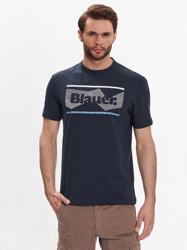 Blauer Blauer Тишърт 23SBLUH02098 Син Regular Fit
