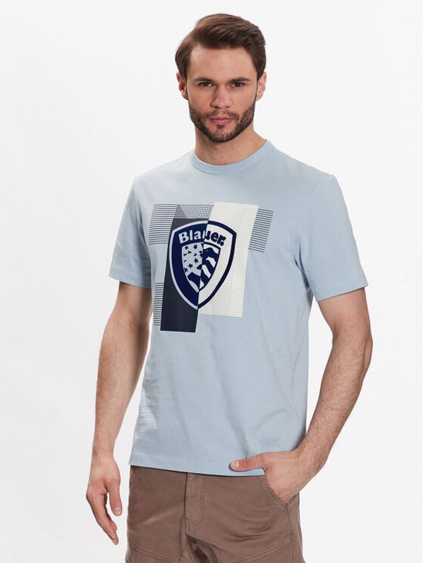 Blauer Blauer Тишърт 23SBLUH02101 Син Regular Fit