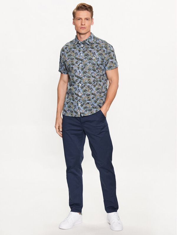 Blend Blend Чино панталони 20715115 Тъмносин Slim Fit