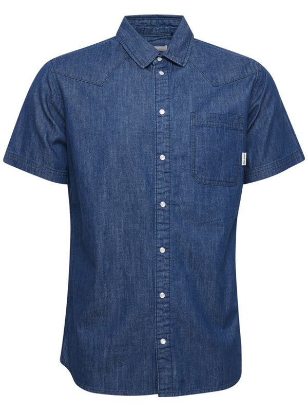 Blend Blend дънкова риза 20715457 Тъмносин Regular Fit