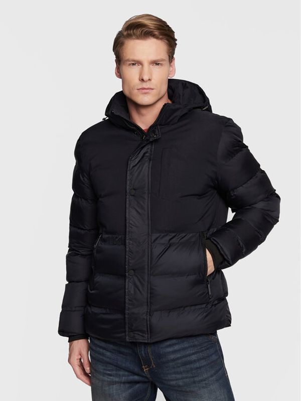 Blend Blend Пухено яке 20714750 Тъмносин Regular Fit