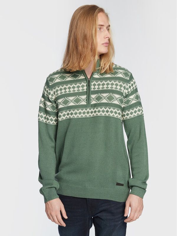 Blend Blend Пуловер 20714356 Зелен Regular Fit