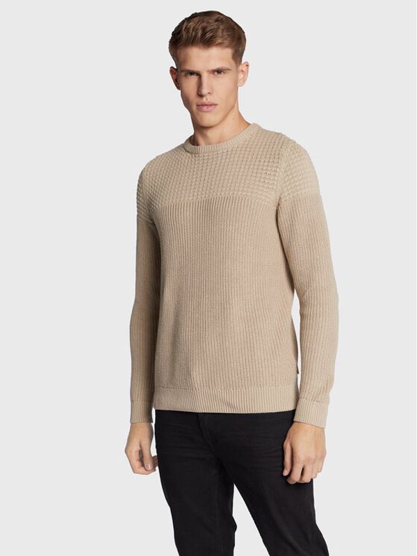 Blend Blend Пуловер 20714622 Бежов Regular Fit