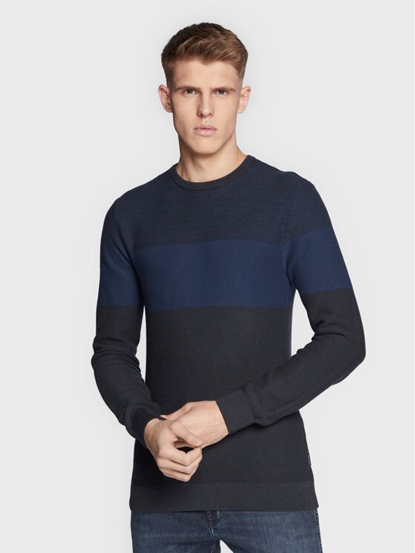 Blend Blend Пуловер 20714636 Тъмносин Regular Fit