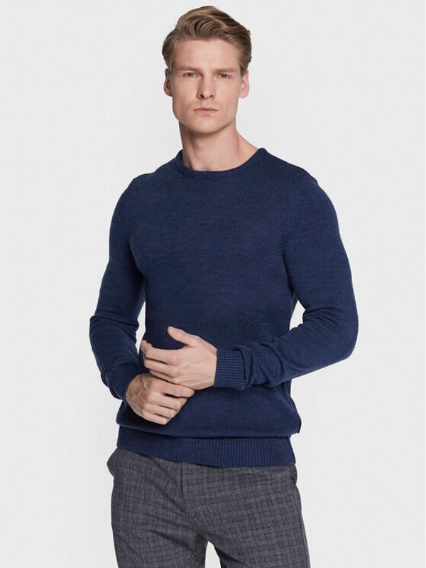 Blend Blend Пуловер 20714834 Тъмносин Regular Fit