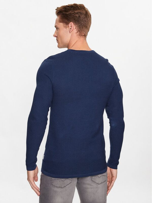 Blend Blend Пуловер 20715139 Тъмносин Slim Fit