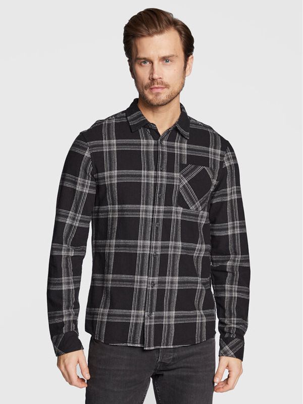 Blend Blend Риза 20714604 Черен Slim Fit