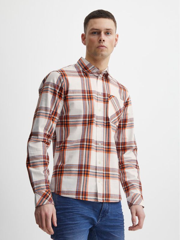 Blend Blend Риза 20715737 Оранжев Regular Fit
