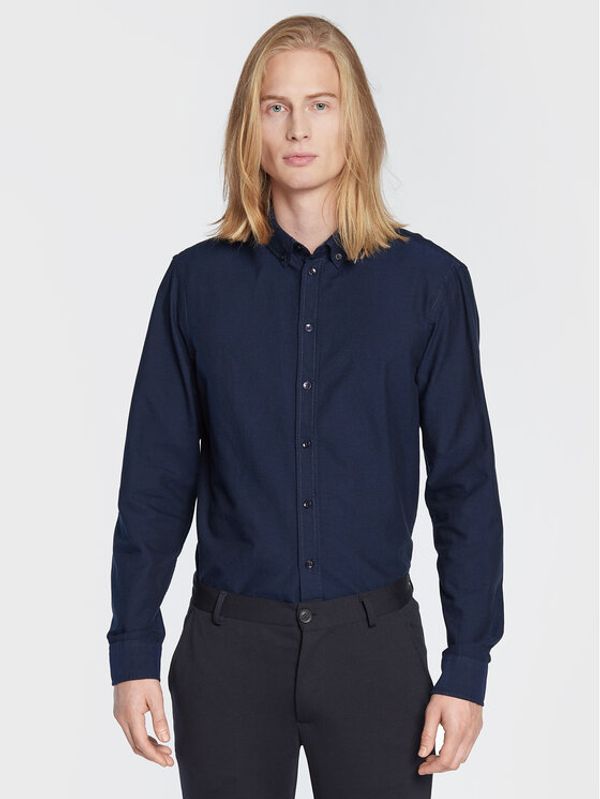 Blend Blend Риза Nail 20709454 Тъмносин Regular Fit