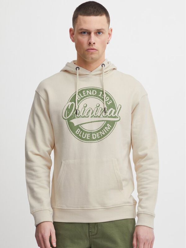 Blend Blend Суитшърт 20715049 Екрю Regular Fit